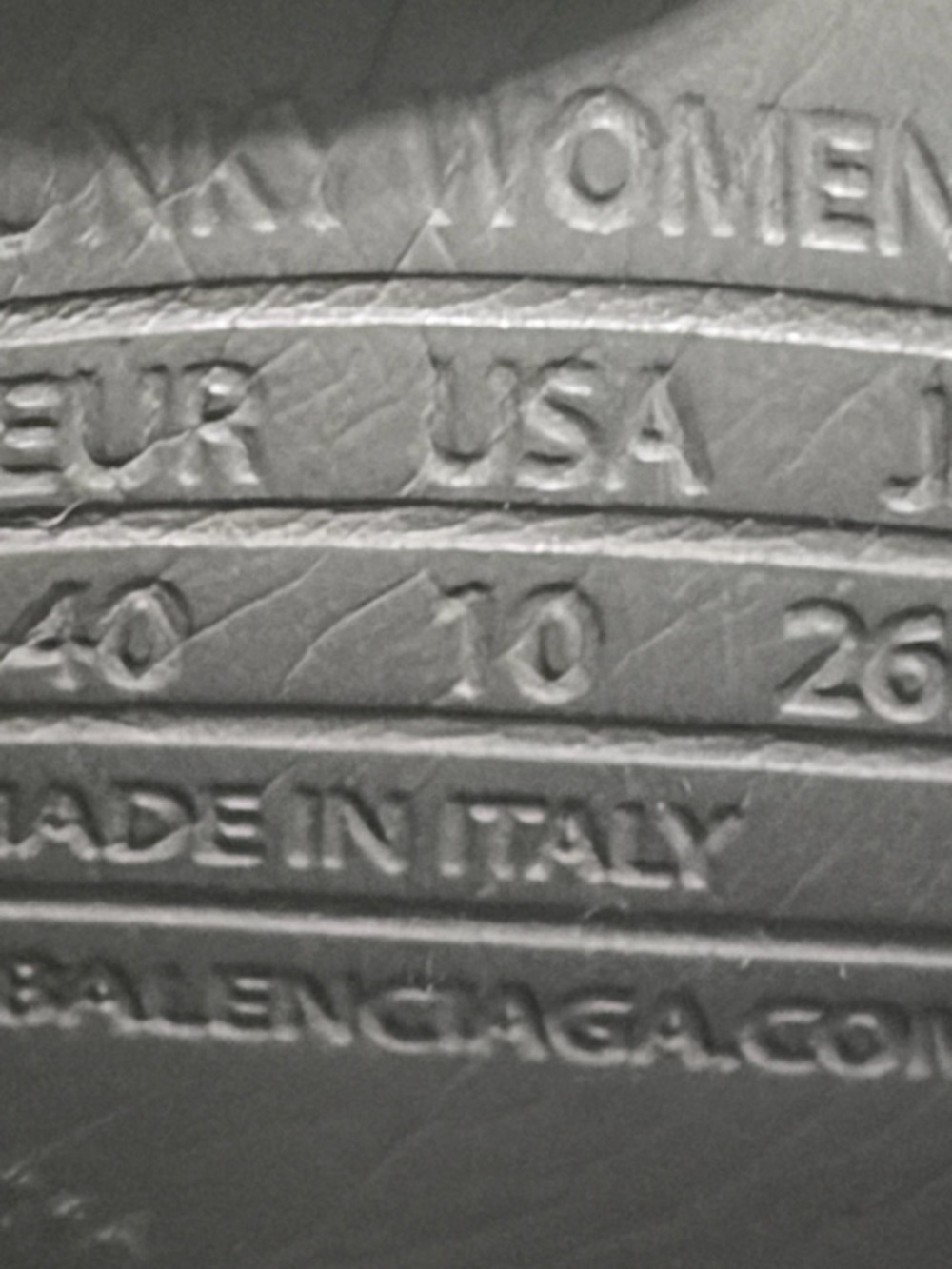 Balenciaga Logo Platform Slides Dark Gray Size 40/10 - Picture 16 of 16